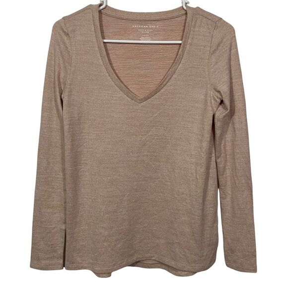 American Eagle Plus Lightweight V-Neck Sweater - Picture 1 of 3
